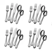Mikasa Regent Bead 18/10 Stainless Steel 20pc. Flatware Set (Service for Four)