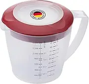Westmark Multipurpose Measuring Cup and Mixing Pitcher with Splash Guard, 47-Ounce (Red)
