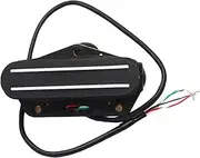 Vaveren Electric Guitar Humbucker Bridge Pickup Double Rail Stereo Professional Musical Instrument Accessories for Ukulele Harp Banjo, Black 9K