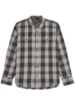Paige Everett Plaid Flannel Shirt - Blue - XL XL