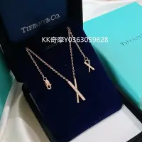 在飛比找Yahoo!奇摩拍賣優惠-KK二手真品 TIFFANY&CO. 蒂芙尼 X項鏈 18K