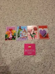 LEGO Valentine’s Day Card Pack Of 4 - NEW! FREE SHIPPING!