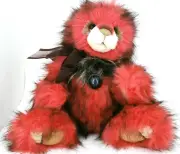 Charlie Bears CHERRY PIE Plush Teddy Bear 14" Tags Box LE #413 of 2500 COA 2019