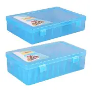 Sewing Thread Storage Box Sew Bobbins Case Holder 9x5in Spools Organizer