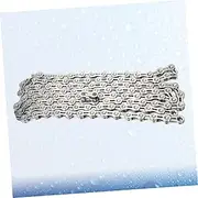 Yardwe Bike Link Connector Bike Chains Chain Bike Chain with Button Mountain Bike Chain Cycle Chain Road Bike Chain Bicycle Chain Bike Chain Link Connector Bike Chain Tool Grey