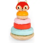 Tooky Toy Fox Stacking Tower Kids Wooden Building Blocks Stacking Play/Game 12m+