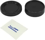 Haoge Camera Body Cap and Rear Lens Cap Cover Kit for Minolta SR MD MC Mount Camera Lens Such as SR-2, SR-7, SR-T 101, XK, XM, X-1, XE-5, XE, XE-1, XE-7, XD-7, XD-11, XG-M, X-500, X-570, X-700