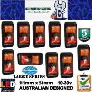 10 X LARGE SERIES LED CLEARANCE LIGHTS SIDE MARKER LAMP TRAILER TRUCK CARAVAN
