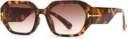 [HYLLE] Trendy Square Sunglasses for Women Men Rectangle Fashion Retro Vintage Shades Eyewear