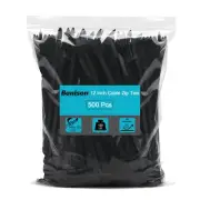 Zip Ties, Black 12 inch Heavy Duty Zip Ties with 120 Pounds Tensile Strength ...