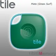 GENUINE Tile Mate Bluetooth Tracker 1 Pack with Built-in Battery Green Surf