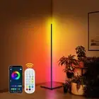 RGB Floor Corner Lamp LED Standing Mood Light Game Bar Decor APP Remote Control