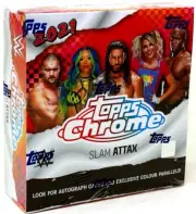 2021 TOPPS WWE CHROME SLAM ATTAX HOBBY BOX BLOWOUT CARDS