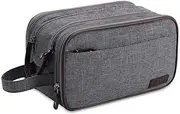 Toiletry Bag for Men Women, VASCHY Large Travel Toiletry Bag with Multi-Compartment Water Resistant Hanging Dopp Kit Shaving Bag for Bathroom, Cosmetic, Gym, Outdoor Grey