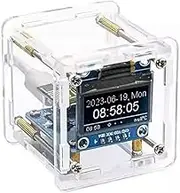 Veulrn ESP8266 DIY Electronic Kit Mini Weather Forecast Clock Kit WiFi Networked with OLED Display& Case DIY Welding