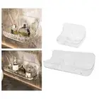 Shower Caddy Acrylic Shower Storage Rack Wall Mounted Bathroom Storage Basket