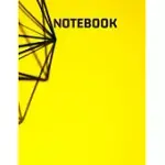 NOTEBOOK - A BLANKED LINE JOURNAL WITH DYNAMIC YELLOW ART COVER