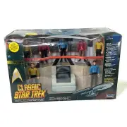 Vintage Classic Star Trek Enterprise Bridge & 7 Action Figures by Playmates