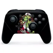 Nintendo Switch Pro Controller Skin Decal Vinyl Wrap - Zombie Nurse Eating Flesh