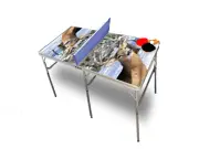 Deer in the Snow Portable Tennis Ping Pong Folding Table w/Accessories