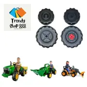 Ground Force/Ground Loader Front and Rear Wheel Pack, Black