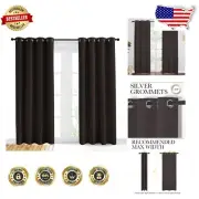 Elegant 42x84" Grommet Blackout Curtains - Thermal Insulation & Noise Reduction