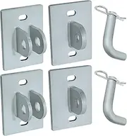 Floating Dock Hinges Hardware,Stationary Dock Connector Hinge Kit,Floating Dock Brackets Hardware Parts,Heavy Duty Male & Female Corner T Connector for Floating Ramp