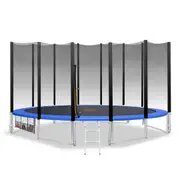 Blizzard 14 Ft Trampoline With Net - Blue