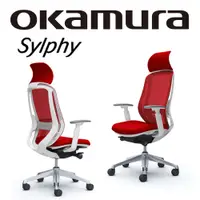 在飛比找PChome24h購物優惠-【日本OKAMURA】Sylphy 人體工學概念椅(白框)(