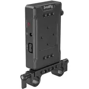 SmallRig V Mount Battery Adapter Plate (Basic Version) with Dual Rod Clamp 3498