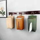 Wall Hanging Paper Container Foldable Napkin Storage Holder Home