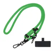 Phone Lanyard Adjustable Neck Wrist Lanyard with Patch Grass Green 1 Pack