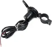 FUNOMOCYA 12v 1.5a Motorbike Charger Switch USB for Cellphone/GPS/mp3 Durable Plastic