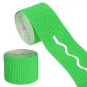 Corrugated Paper Bulletin Border for Classroom Decoration, Green