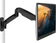 Mount-It! Monitor Wall Mount Arm | VESA Single Monitor, Black