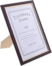 rockible A4 Size Wooden Certificate Photo Artwork Picture Frame, wine red