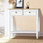 Console Table with 2 Drawers and 1 Shelf Hallway Table