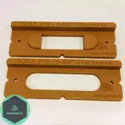 SOSS #218 Invisible / Hidden Hinge Router Template Kit