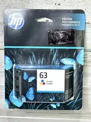 HP 63 Tri-Color Ink Cartridge Genuine OEM Unopened Sealed Package