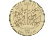 2018 Gold Coast 2018 XXI Commonwealth Games $1 UNC Coin Cycling Shooting from folder