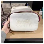 美國正品🇺🇸 COACH 限量 馬車LOGO 皮革 雙層 相機包