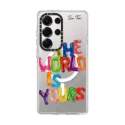 Galaxy S25 Ultra Clear Magnetic Case THE WORLD IS YOURS IPHONE CASE BY SUE TSAI