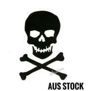 Instant Tattoo Skull Crossbones Hot Body Art Sticker Temporary Waterproof BLACK