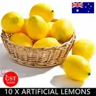 10PCS Artificial Fake Lemons Lemon Lifelike Fruit Home Party Wedding Decoration