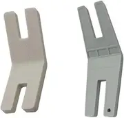 2 Pieces Bulky Seam Aid Sewing Machine Presser Foot Tool Plastic Straight Stitch Foot White Seam Guide Sewing Accessories for Embroidery Sewing Crafts Machine (One Size)