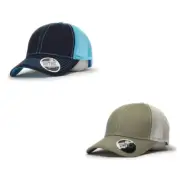New Plain Cotton Twill Mesh Adjustable Trucker Baseball Cap Khaki Navy