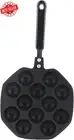12-Cavity Non-Stick Takoyaki Pan Aluminum Squid Ball Pancake Maker Skillet Tool