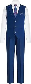 [Happy Dolphin] Boys Formal Waistcoat Set Slim Fit Boy Wedding Suit Ring Bearer Suit