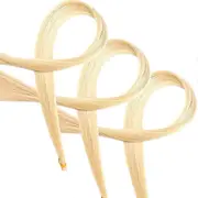 3 Hanks Violin Bow Hair Replacement Kit Violin 29.2in Fiddle Bow Rehair Tools Musical Bow Hair Violin Horse Hair, White