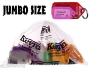 KEVRON CLICK KEY TAGS " JUMBO " - BULK PACK x 25 - PLASTIC LABELS - HOME OFFICE